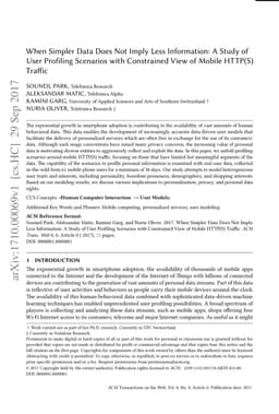When Simpler Data Does Not Imply Less Information: A Study of User
  Profiling Scenarios with Constrained View of Mobile HTTP(S) Traffic