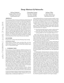 Deep Abstract Q-Networks