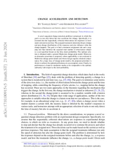 Change Acceleration and Detection