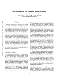 Fine-Grained Head Pose Estimation Without Keypoints