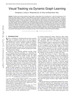 Visual Tracking via Dynamic Graph Learning