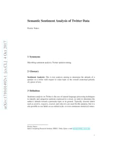 Semantic Sentiment Analysis of Twitter Data