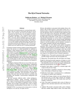 IQ of Neural Networks