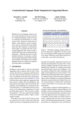 Counterfactual Language Model Adaptation for Suggesting Phrases