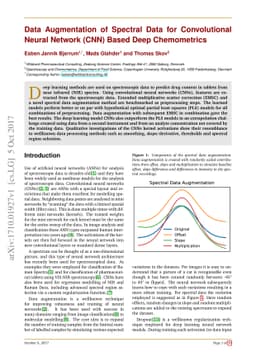 Data Augmentation of Spectral Data for Convolutional Neural Network
  (CNN) Based Deep Chemometrics
