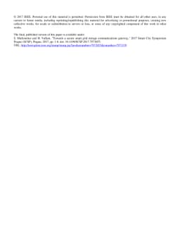 Towards a Secure Smart Grid Storage Communications Gateway