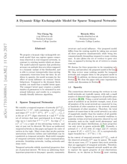 A Dynamic Edge Exchangeable Model for Sparse Temporal Networks