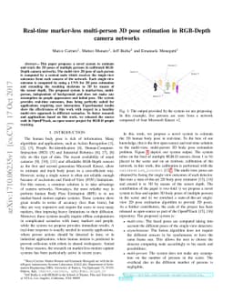 Real-time marker-less multi-person 3D pose estimation in RGB-Depth
  camera networks