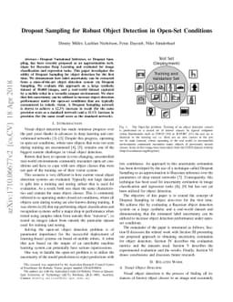 Dropout Sampling for Robust Object Detection in Open-Set Conditions