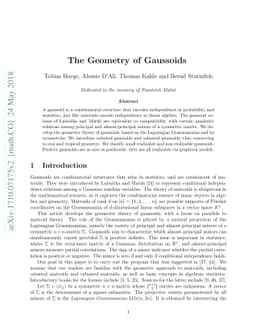 The Geometry of Gaussoids