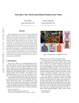 Dress like a Star: Retrieving Fashion Products from Videos