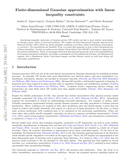 Finite-dimensional Gaussian approximation with linear inequality
  constraints