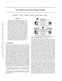 Towards Black-box Iterative Machine Teaching