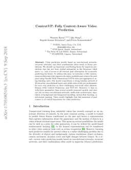 ContextVP: Fully Context-Aware Video Prediction