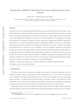 Asynchronous ADMM for Distributed Non-Convex Optimization in Power
  Systems