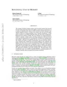 Rotational Unit of Memory