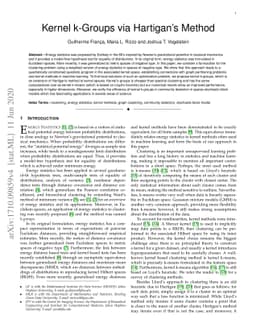Kernel k-Groups via Hartigan's Method