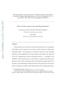 How far did we get in face spoofing detection?