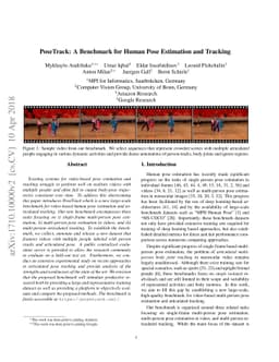 PoseTrack: A Benchmark for Human Pose Estimation and Tracking