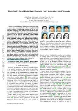 High-Quality Facial Photo-Sketch Synthesis Using Multi-Adversarial
  Networks