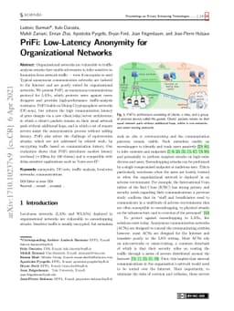 PriFi: Low-Latency Anonymity for Organizational Networks