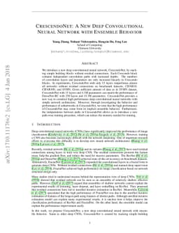 CrescendoNet: A Simple Deep Convolutional Neural Network with Ensemble
  Behavior