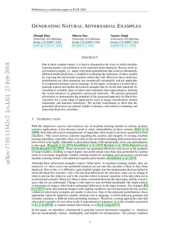 Generating Natural Adversarial Examples