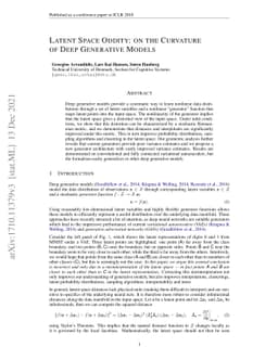 Latent Space Oddity: on the Curvature of Deep Generative Models
