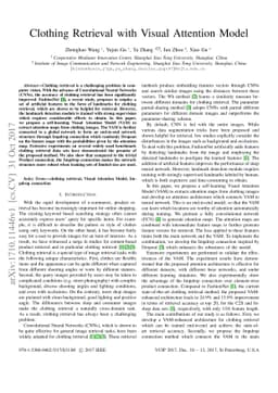 Clothing Retrieval with Visual Attention Model