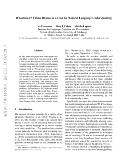 Whodunnit? Crime Drama as a Case for Natural Language Understanding