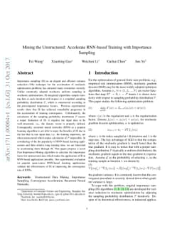 Accelerate RNN-based Training with Importance Sampling