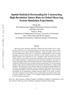 Spatial Statistical Downscaling for Constructing High-Resolution Nature
  Runs in Global Observing System Simulation Experiments