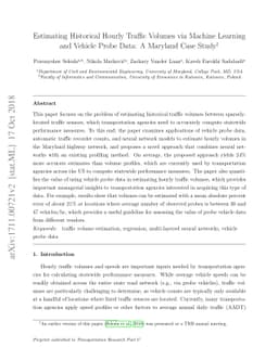 Estimating Historical Hourly Traffic Volumes via Machine Learning and
  Vehicle Probe Data: A Maryland Case Study