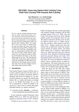 SRL4ORL: Improving Opinion Role Labeling using Multi-task Learning with
  Semantic Role Labeling