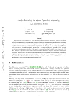 Active Learning for Visual Question Answering: An Empirical Study