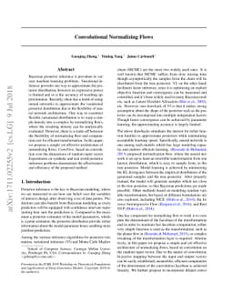 Convolutional Normalizing Flows