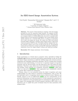 An EEG-based Image Annotation System