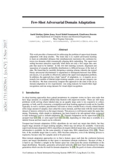 Few-Shot Adversarial Domain Adaptation
