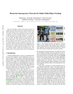 Recurrent Autoregressive Networks for Online Multi-Object Tracking