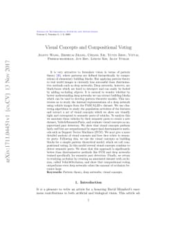 Visual Concepts and Compositional Voting