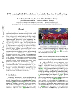 UCT: Learning Unified Convolutional Networks for Real-time Visual
  Tracking