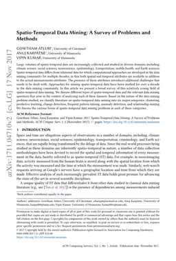 Spatio-Temporal Data Mining: A Survey of Problems and Methods