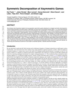 Symmetric Decomposition of Asymmetric Games