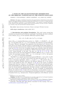A Note on the Quasi-Stationary Distribution of the Shiryaev Martingale
  on the Positive Half-Line