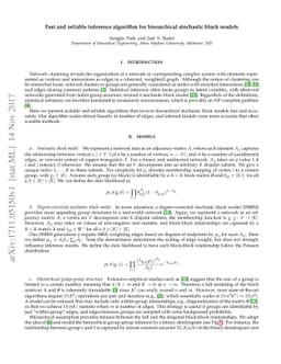 Fast and reliable inference algorithm for hierarchical stochastic block
  models
