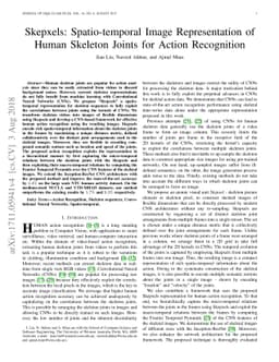 Skepxels: Spatio-temporal Image Representation of Human Skeleton Joints
  for Action Recognition