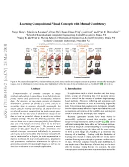 Learning Compositional Visual Concepts with Mutual Consistency