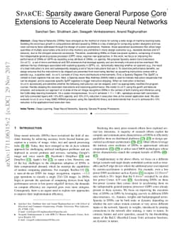 SparCE: Sparsity aware General Purpose Core Extensions to Accelerate
  Deep Neural Networks