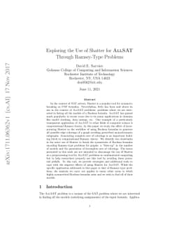 Exploring the Use of Shatter for AllSAT Through Ramsey-Type Problems