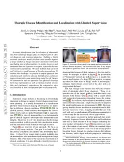 Thoracic Disease Identification and Localization with Limited
  Supervision